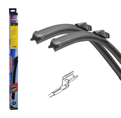 10591 Stěrače FLAT SET (CUBE) 660+510mm