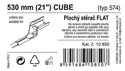10850 Stěrač FLAT BULK (CUBE) 21