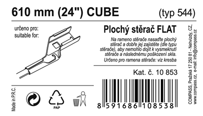 10853 Stěrač FLAT BULK (CUBE) 24