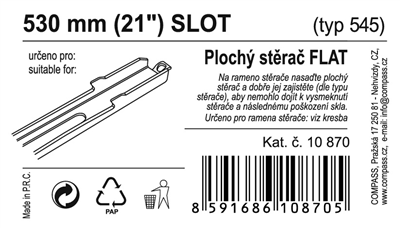 10870 Stěrač FLAT BULK (SLOT) 21