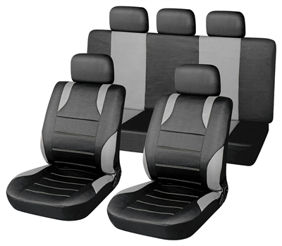 31674 Potahy sedadel sada 9ks SPORT šedé AIRBAG