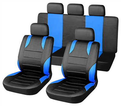 31675 Potahy sedadel sada 9ks SPORT modré AIRBAG