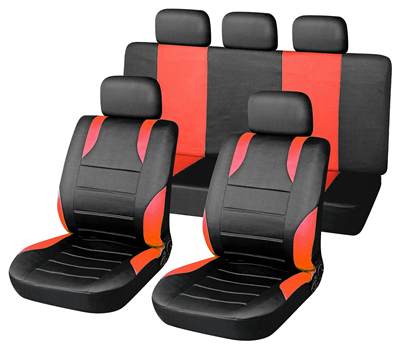 31676 Potahy sedadel sada 9ks SPORT červené AIRBAG