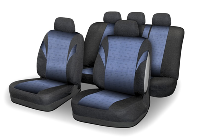 31678 Potahy sedadel sada 9ks POLY modré AIRBAG