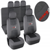 31688 Potahy sedadel sada 9ks CARBON LIGHT šedé AIRBAG
