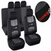 31689 Potahy sedadel sada 9ks CARBON DARK černé AIRBAG