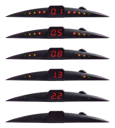 33602 Parkovací asistent 4 senzory, LED display