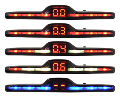 33605 Parkovací asistent 4 senzory, WING, LED display
