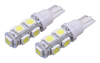 33719 Žárovka 9 SUPER LED 12V  T10  bílá 2ks
