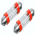 33722 Žárovka 4LED 12V  suf. SV8.5 38mm červená  2ks