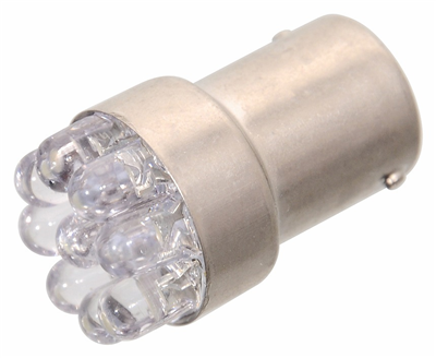 33765 Žárovka 9LED 12V  Ba15s bílá úzká