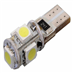 33794 Žárovka 5 SMD LED 12V T10 s rezistorem CAN-BUS ready b