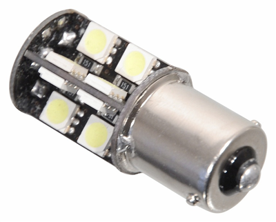 33806 Žárovka 19 SMD LED 12V Ba15S s rezistorem CAN-BUS ready bílá