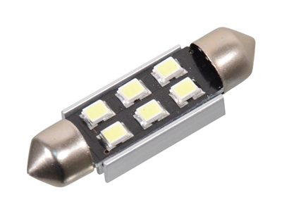 33815 Žárovka 6 SMD LED 12V suf. SV8.5 38mm s rezistorem CAN-BUS bílá