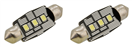 Compass 33827 33827 Žárovka 3 LED SMD 12V  suf.11X38 SV8.5 NEW-CAN-BUS bílá 2ks