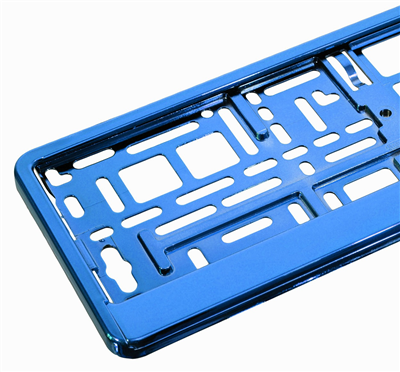 91563 Podložka pod SPZ BLUE metallic