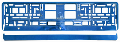 91563 Podložka pod SPZ BLUE metallic