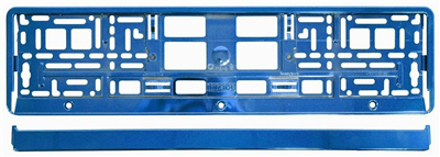 91563 Podložka pod SPZ BLUE metallic