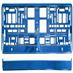 91563 Podložka pod SPZ BLUE metallic