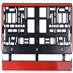 91568 Podložka pod SPZ RED STRIP