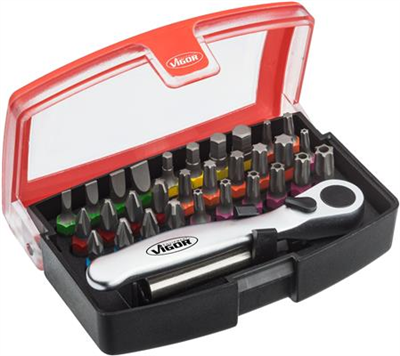 VIGOR V5502 sada, skrutkovac-nadstavec(Bits)