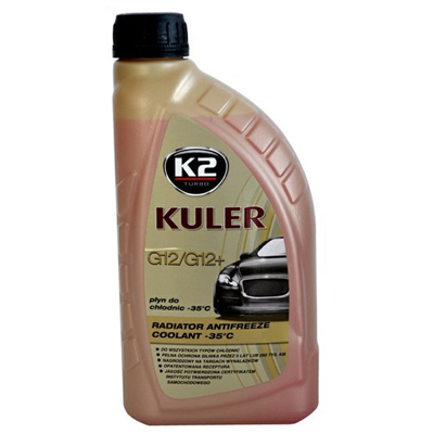 KULER G12/G12+ ČERVENÁ - nemrznoucí kapalina do chladiče do -35 °C -  1L