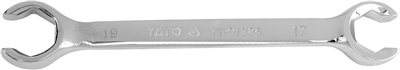 Kľúč prstencový polootvorený 17x19 mm