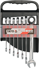 YATO YT-0208 Sada račňových kľúčov 7ks račňových kľúčov 10-19 mm