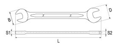 Klíč plochý 16x17 mm