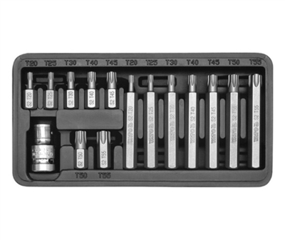 Sada bitov 15 ks TORX box