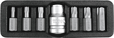 Sada bitov 7 ks TORX s otvorom