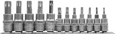 Sada bitov Torx 12 ks (CrV 6150)
