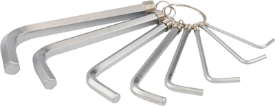 Klíč imbusový  sada 2.0 - 10 mm CrV  9 ks