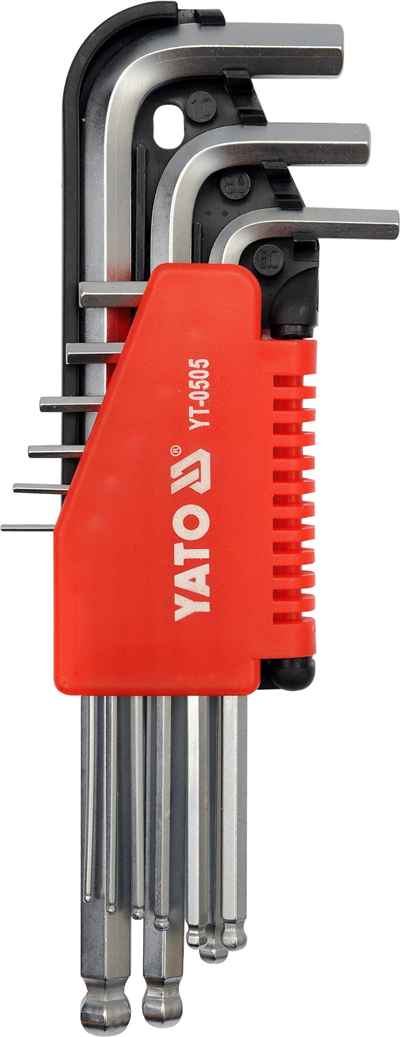 Sada kľúčov imbus s guličkou 9 ks dlhšiu