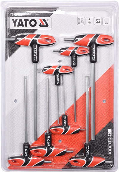 Sada imbusových skrutkovačov T 8 ks 2,5 - 10 mm
