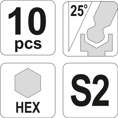 Sada imbusových kľúčov s guľôčkou 10 ks extradelsi