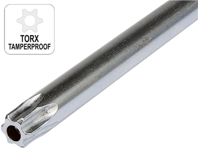 Sada skrutkovačov T TORX s otvorom 9 ks T10 - T50