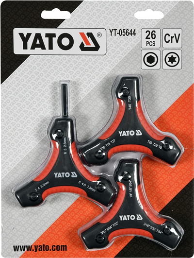 Sada kľúčov HEX 26ks