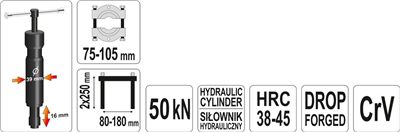 Ťahač a separátor s hydraulickým valcom 50 kN