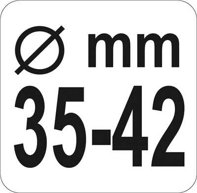 Nástroj na axiálne tiahla, priemer 35-42 mm