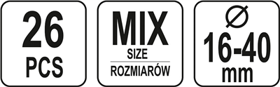 Sada hadicových svoriek 26ks