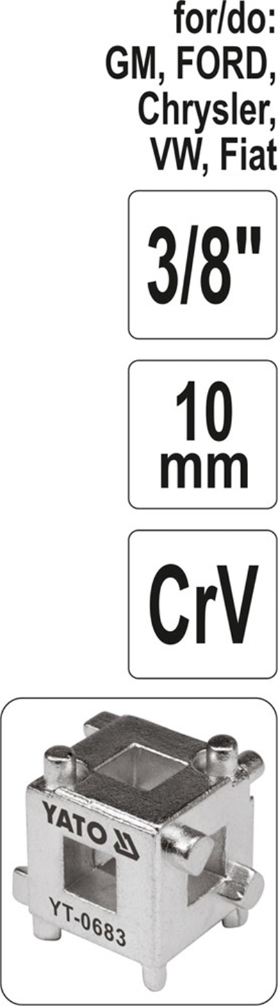 Kľúč univerzálny na montáž brzdových strmeňov