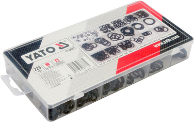 O krúžky gumové tesniace sada 225ks, 3x1 - 22x2mm