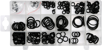 O krúžky gumové tesniace sada 225ks, 3x1 - 22x2mm