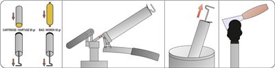 Páková mazacia pištoľ 500 cm3