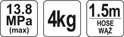 Ručná mazacia pištoľ 4 kg