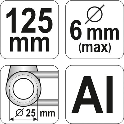 Ohýbačka kovových rúrok 125mm