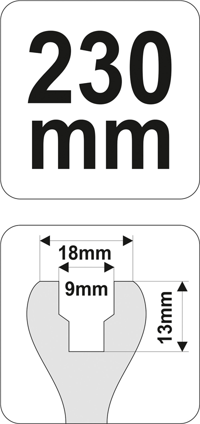 Uvoľňovač čalúnenie dverí 230mm