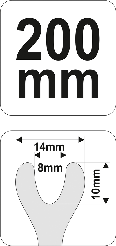 Uvoľňovač čalúnenie dverí 200mm