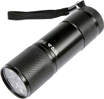 Svietidlo vreckové 9 LED (ALU)